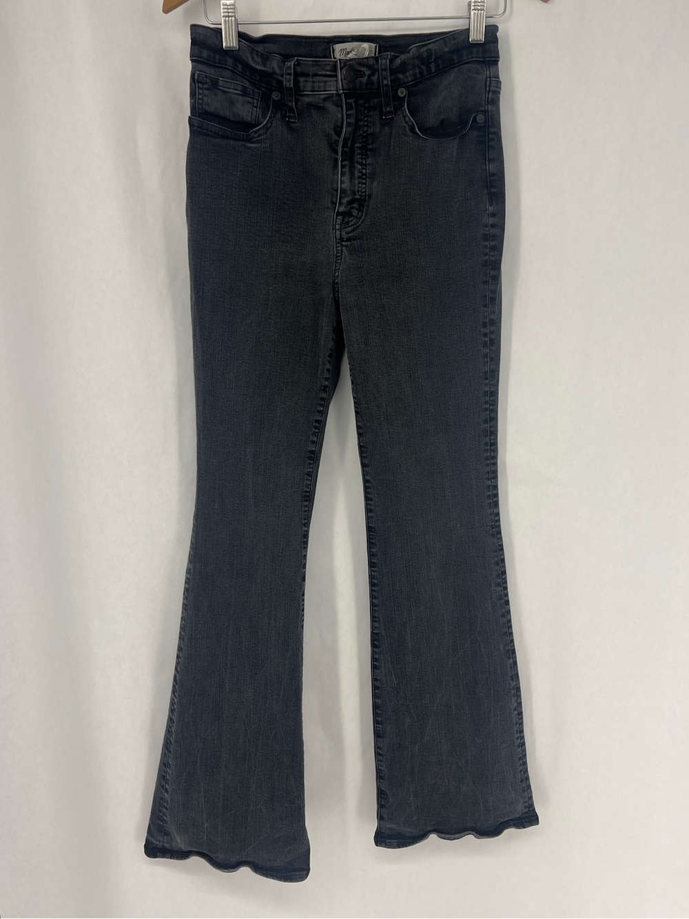 Madewell Washed Black Flare Jeans
